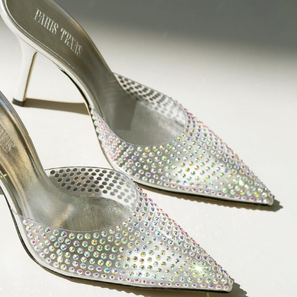FINAL PRICE. NARROW FEET Paris Texas Rhinestone Mule